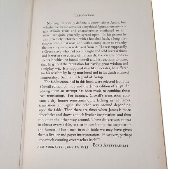 Aesop's Fables with Wood-Engravings by Boris Artzybasheff Rare Book - Picture 7 of 11